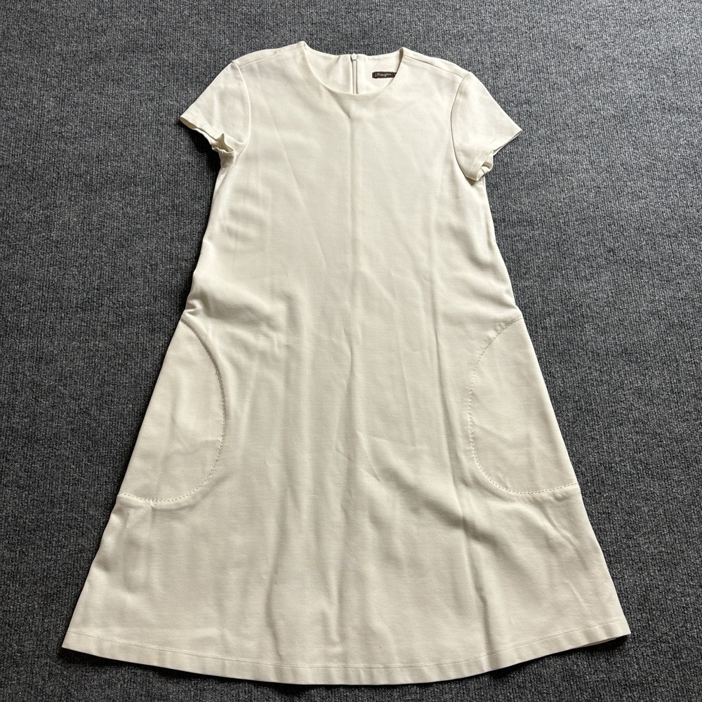 J Mclaughlin Cap Sleeve Swing‎ Mini Dress Women's Size XS White Bridal Summer